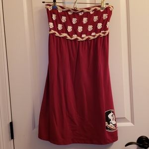 Florida State L strapless dress